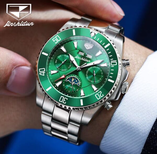 Swiss Rolex Men's Automatic Mechanical Watch – Multifunctional, Waterproof, New Stainless Steel Edition (Top 10 Brand) - Image 3