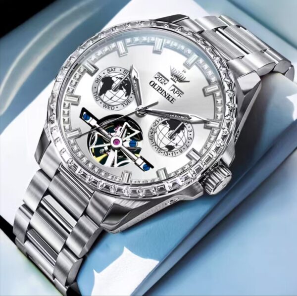 Authentic Rolex Swiss Skeleton Men's Watch – Luminous, Waterproof, Mechanical