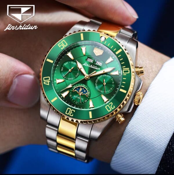 Swiss Rolex Men's Automatic Mechanical Watch – Multifunctional, Waterproof, New Stainless Steel Edition (Top 10 Brand) - Image 4