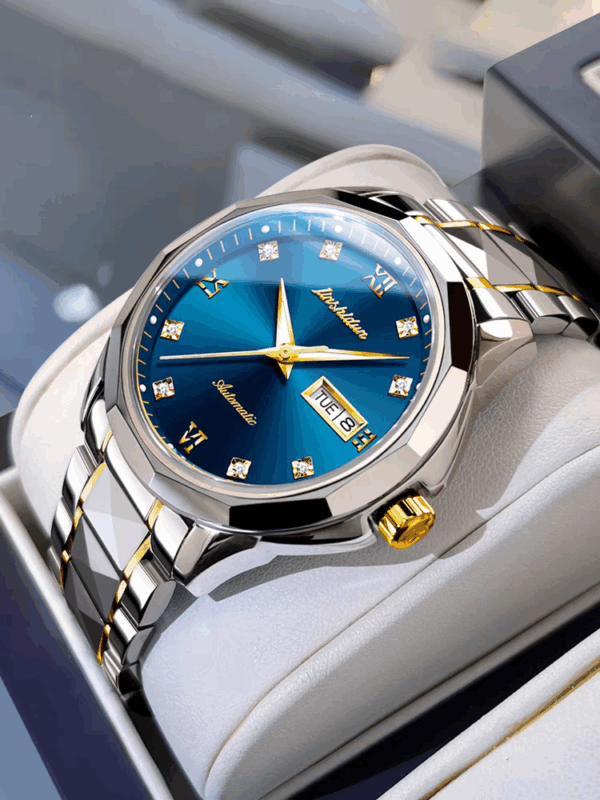 Swiss Longines Men's Mechanical Watch Luminous Business Tungsten Steel Ultra-Thin Original Imported Luxury Men's Wristwatch - Image 2