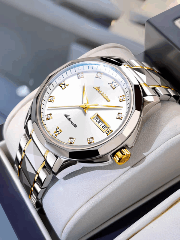 Swiss Longines Men's Mechanical Watch Luminous Business Tungsten Steel Ultra-Thin Original Imported Luxury Men's Wristwatch - Image 3