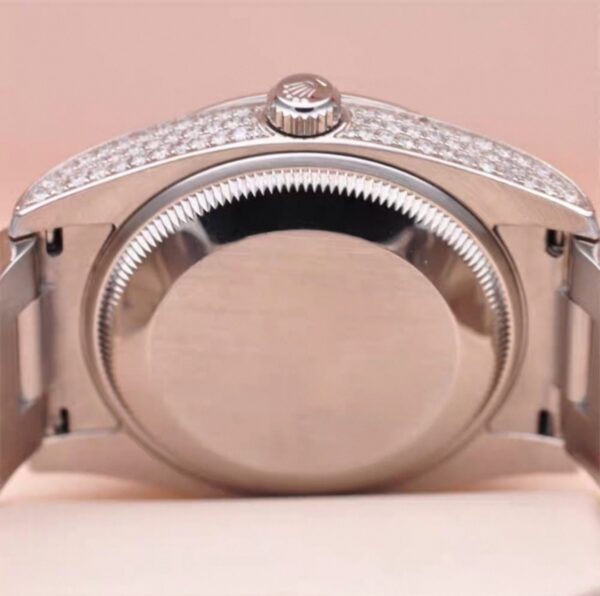 Ice Out Rolex Datejust – Full Pavé Diamonds - Image 6