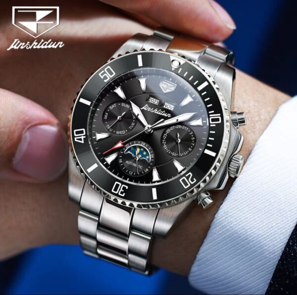 Swiss Rolex Men's Automatic Mechanical Watch – Multifunctional, Waterproof, New Stainless Steel Edition (Top 10 Brand) - Image 5